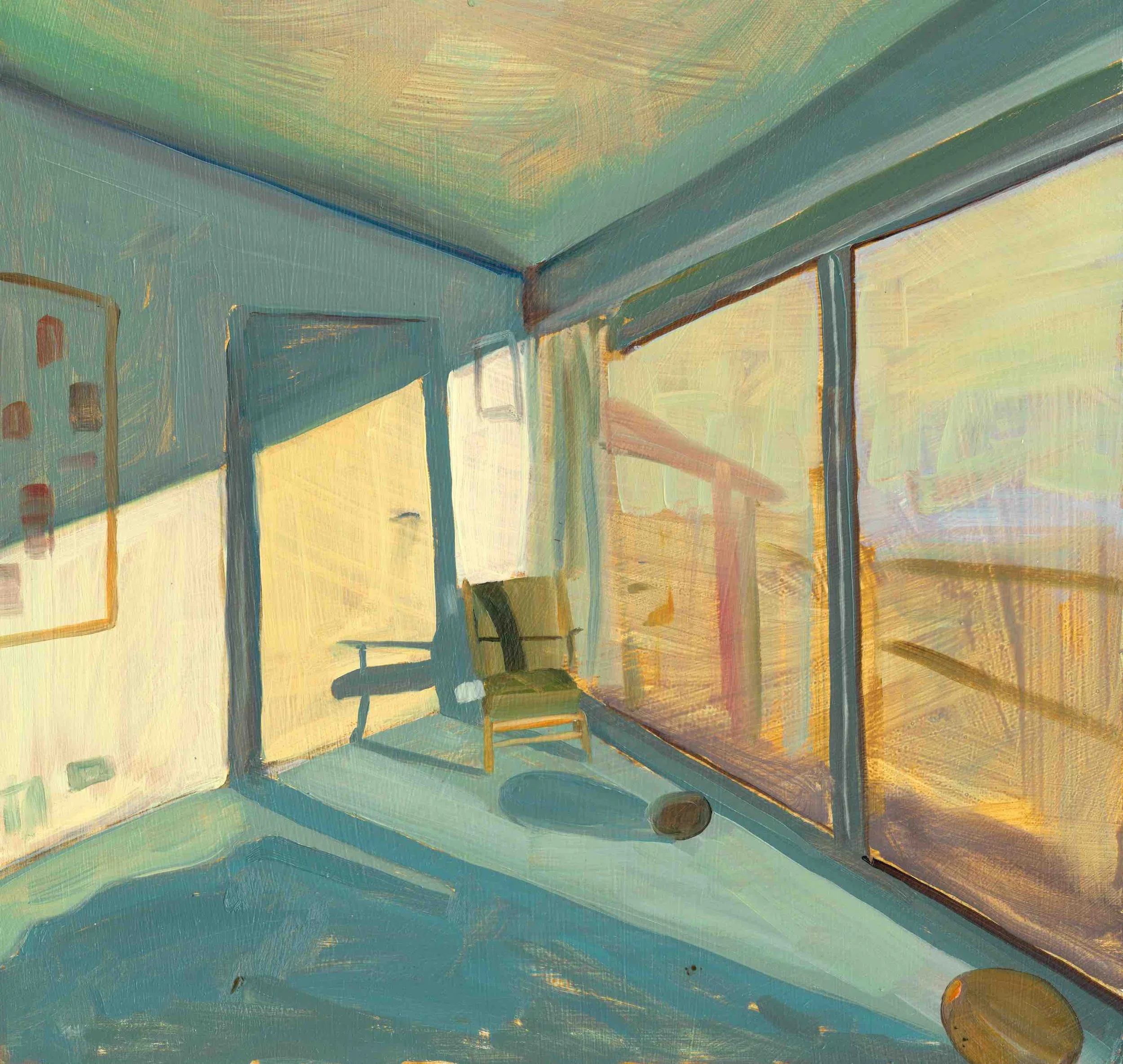 The Pottery, Oil on Wood, 33 x 34cm, 2025