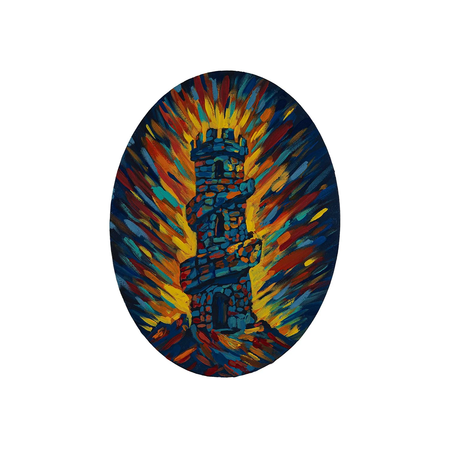 Strong Tower - 9×12 Original Artwork Only