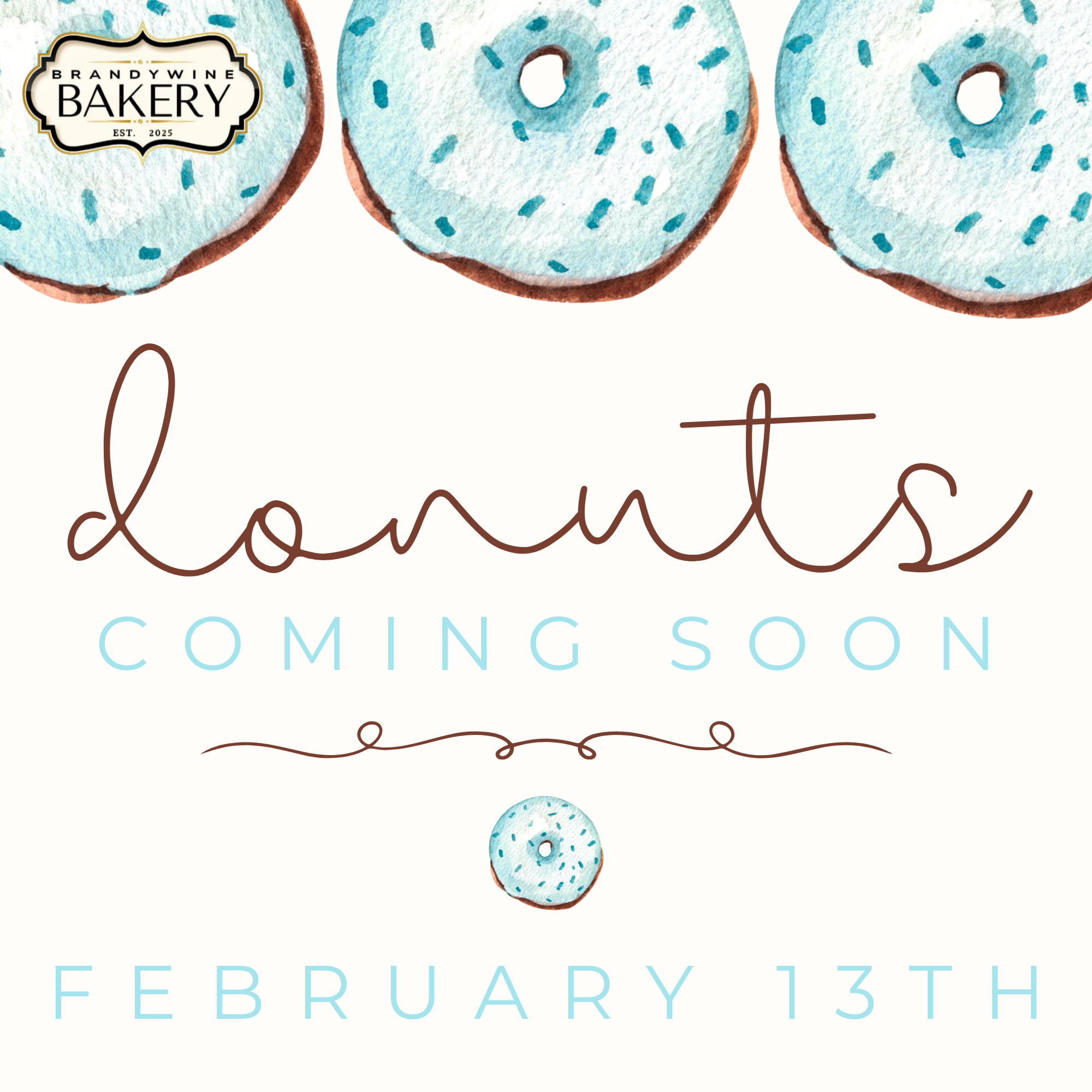 FRESH MADE DONUTS DAILY 🍩 Starting February 13th!