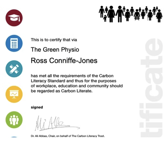 Carbon Literate qualified….what does that mean and why did I bother?