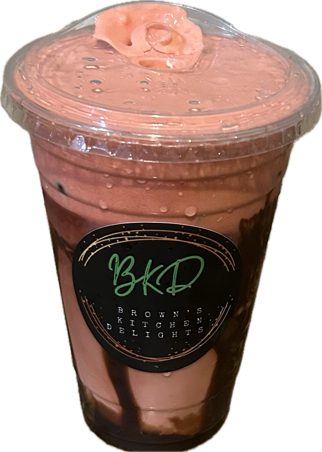 Red Velvet Cold-Brew iced Latte