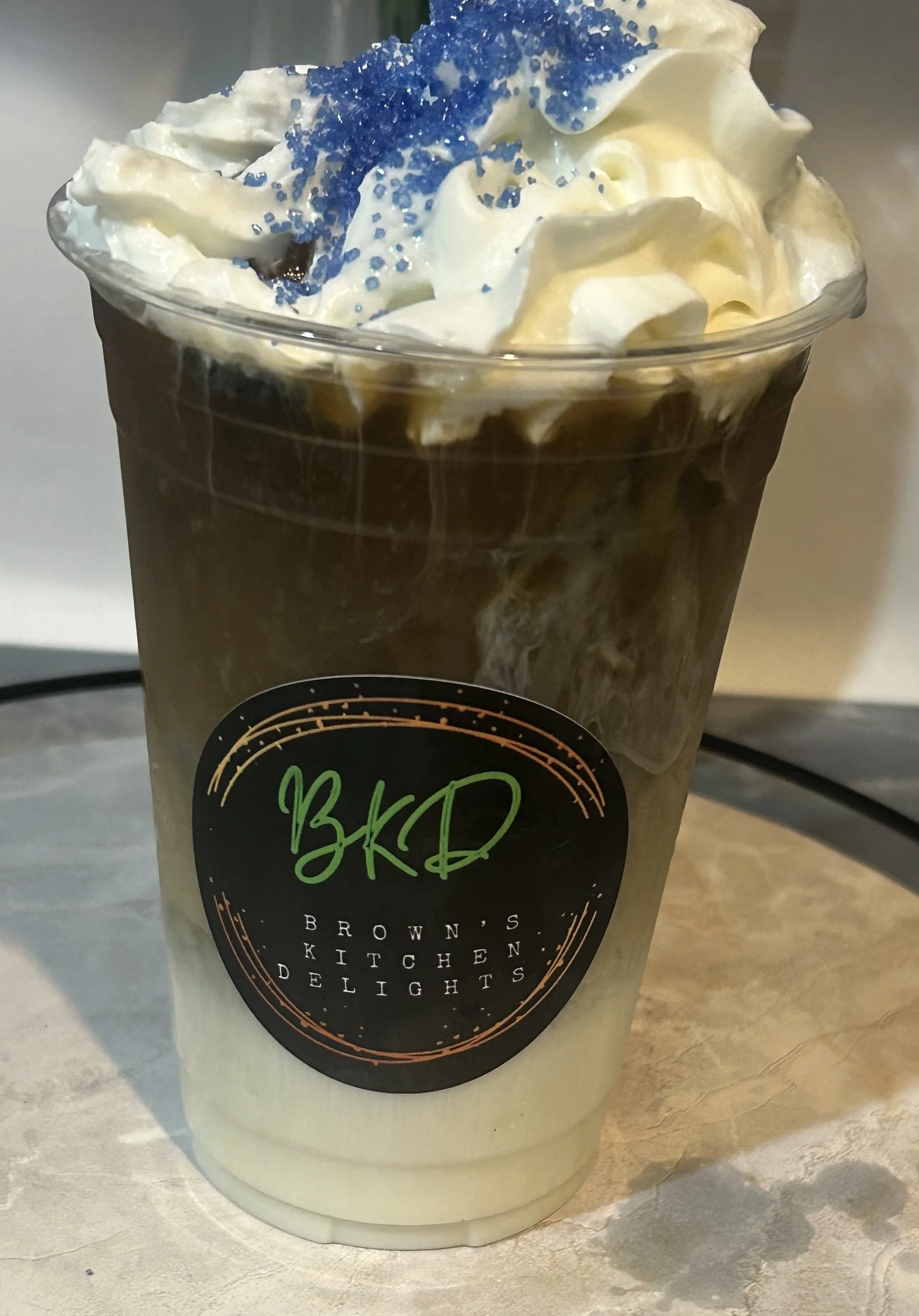 Lavender Cold-Brew iced Latte