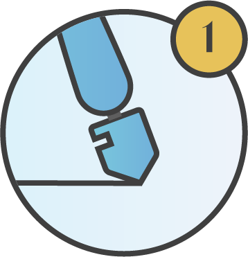 Tiffany glas in lood stappen, glas snijden.