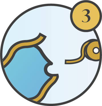 Tiffany glas in lood stappen, koperfolie aanbrengen.