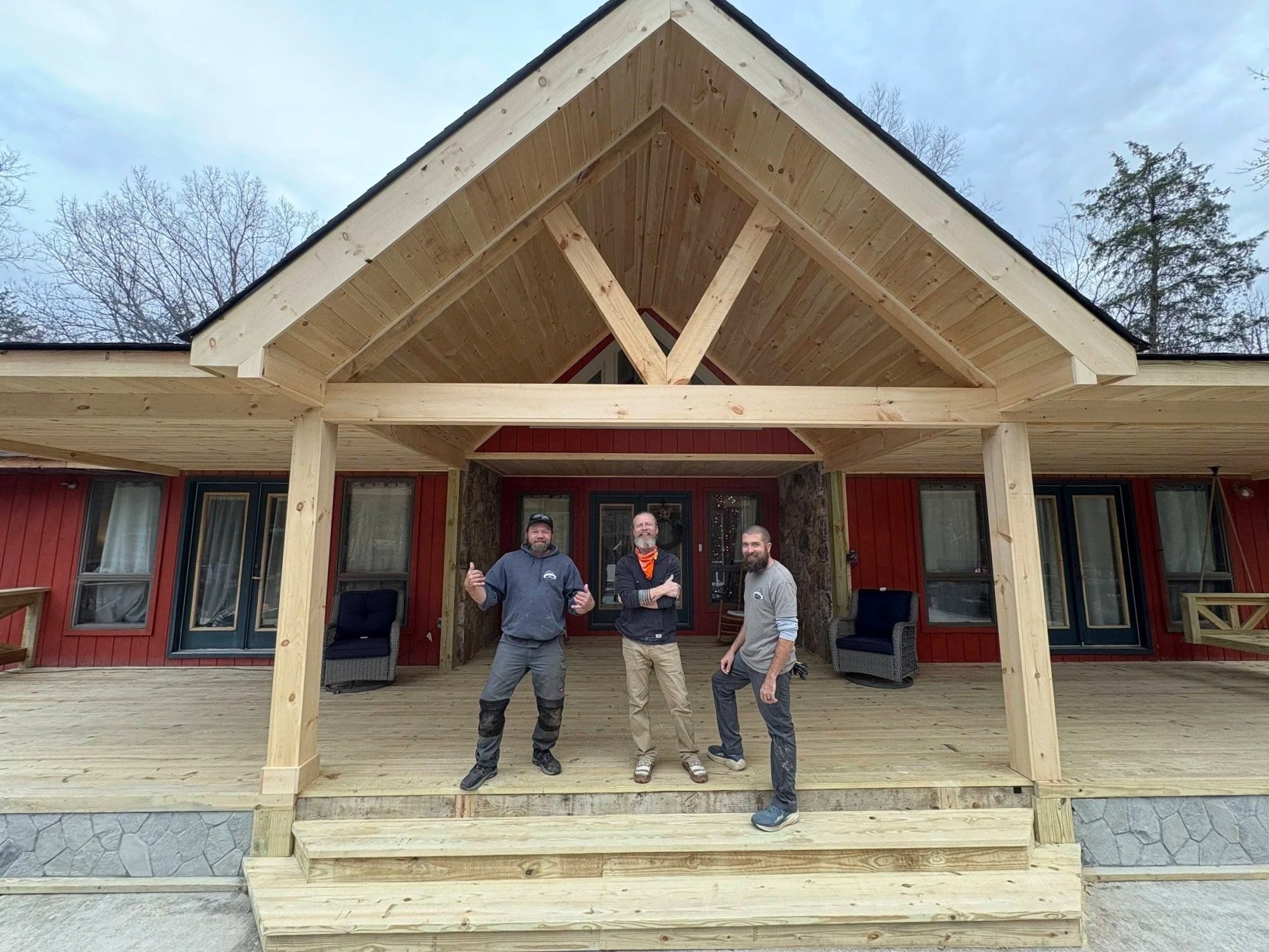 Deck renovation project by Carter Homes & Remodeling in East Tennessee.