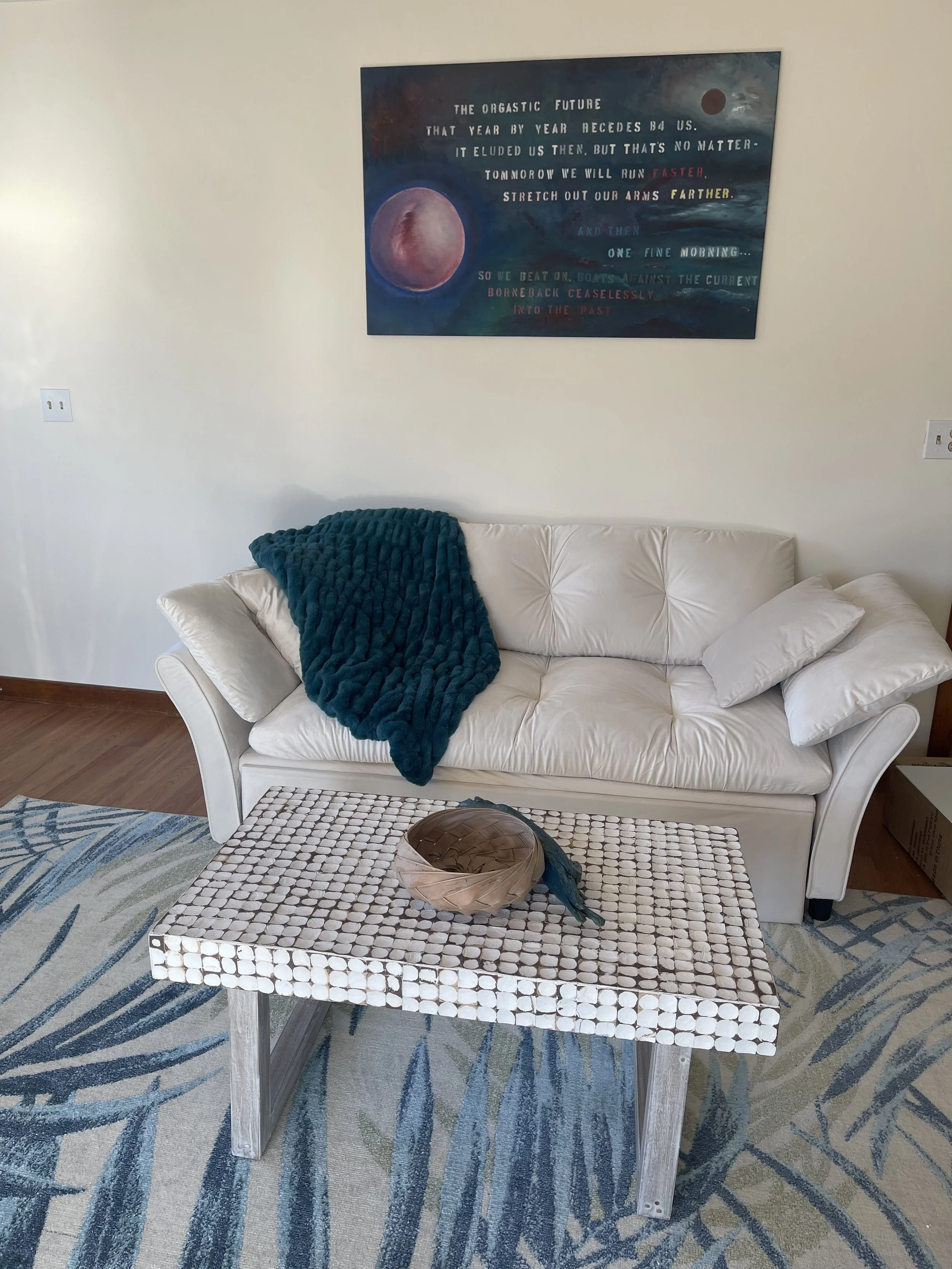 Sofa with Queen pull out bed