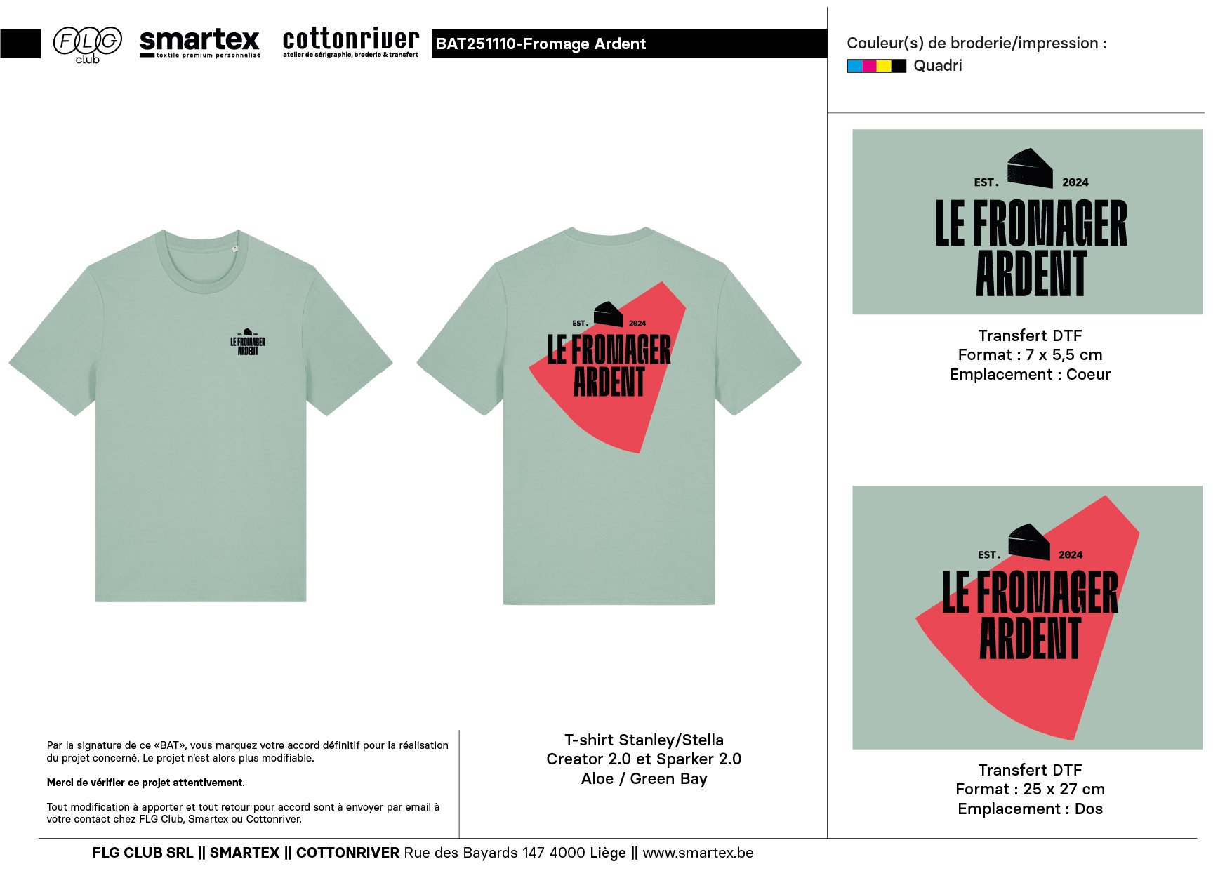 Les vêtements à l’ADN Fromager Ardent