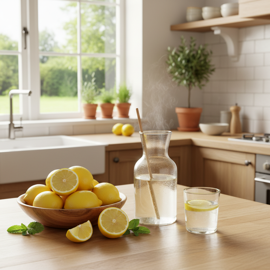 Warmes Wasser mit Zitrone: Wirkung, Vorteile &amp; Zubereitung für einen gesunden Start in den Tag