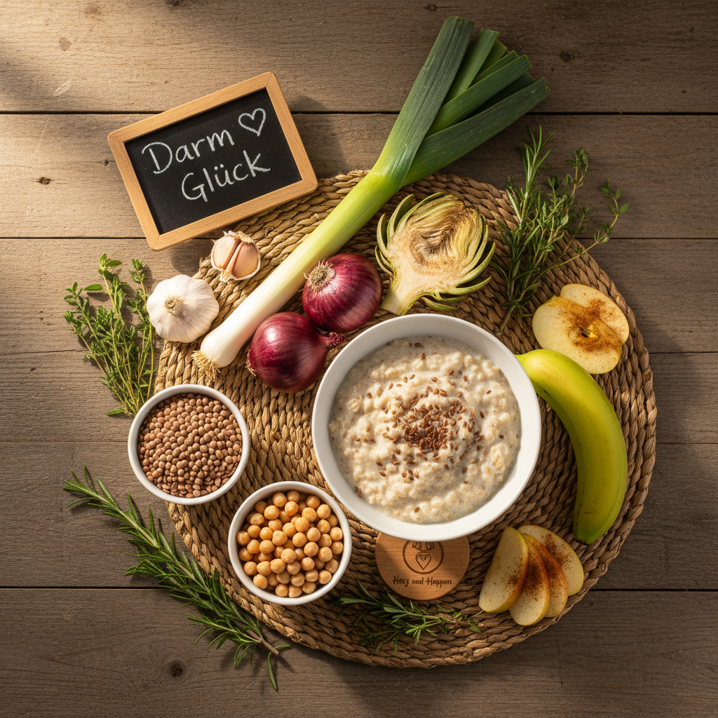 Dein Darm hat Hunger: wie präbiotische Lebensmittel dein Mikrobiom glücklich machen