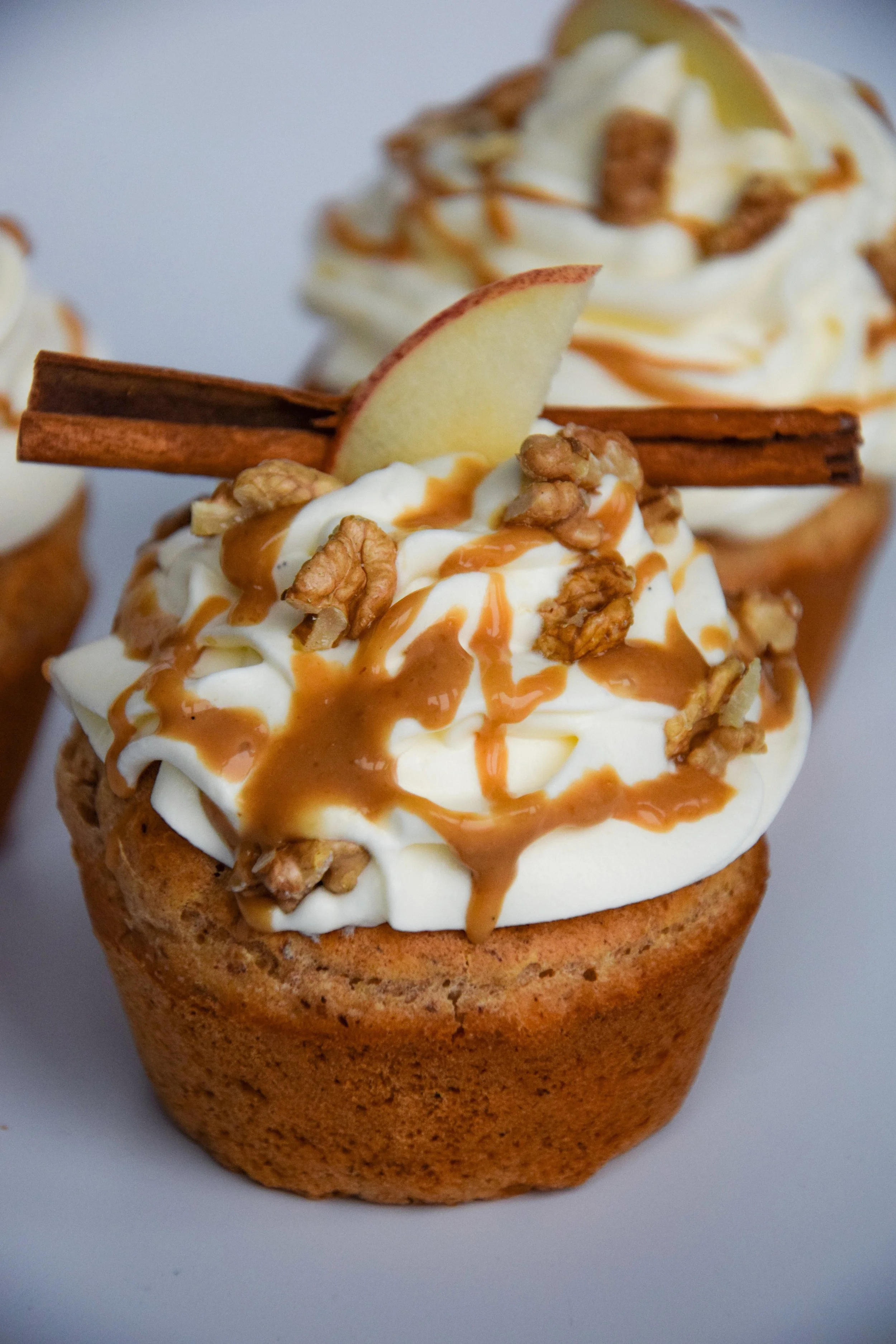 Zimt und Apfel Toffee Cupcakes