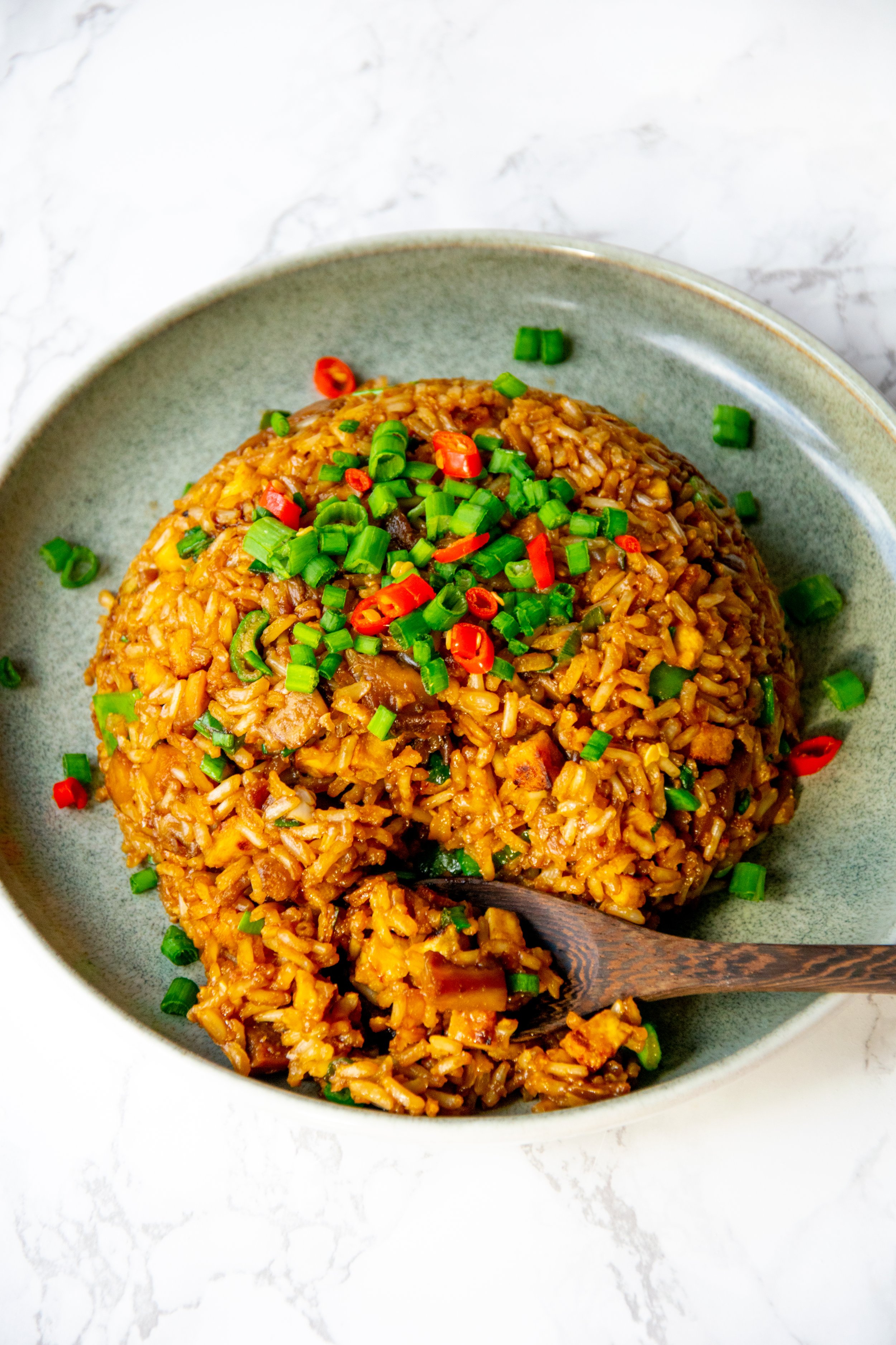 Gebratener Reis mit Gemüse Rezept Vegan