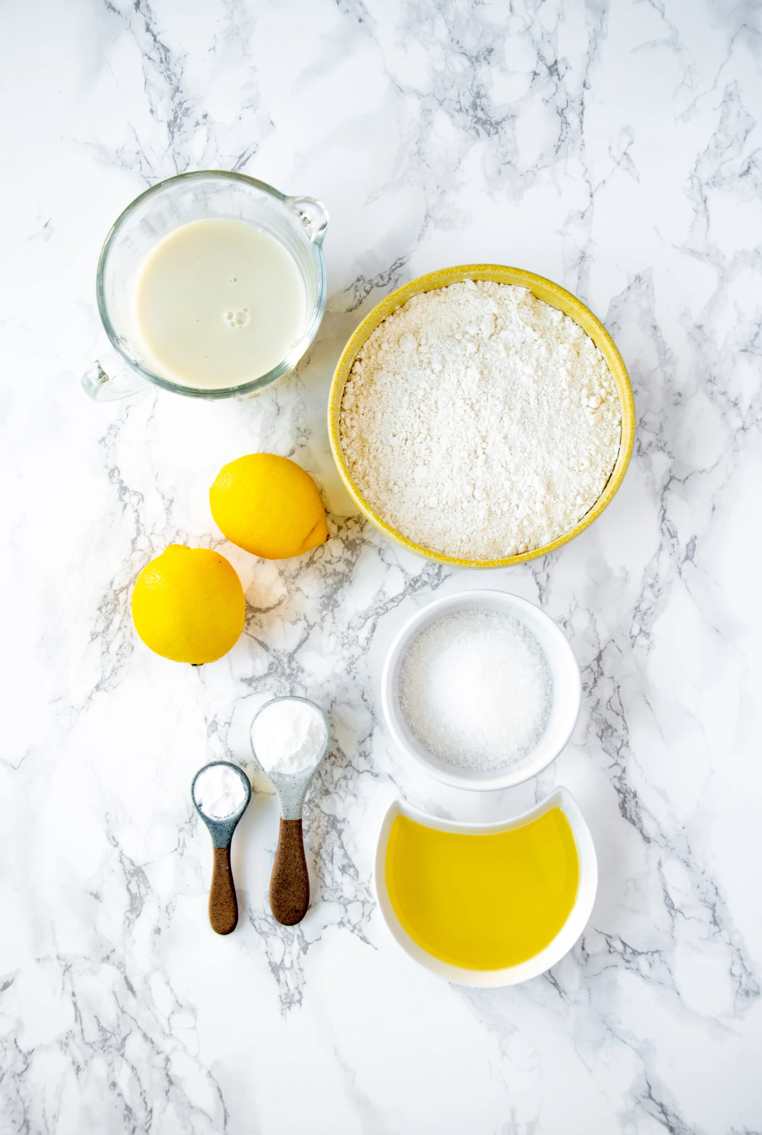 Zutaten Veganer Zitronenkuchen