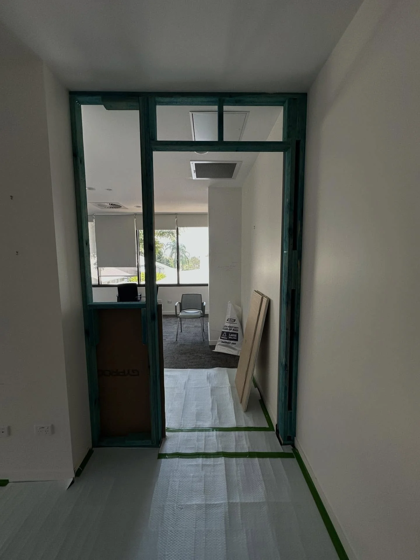 Office fit out in Windsor coming along nice. This will be soundproofed to create two office spaces.