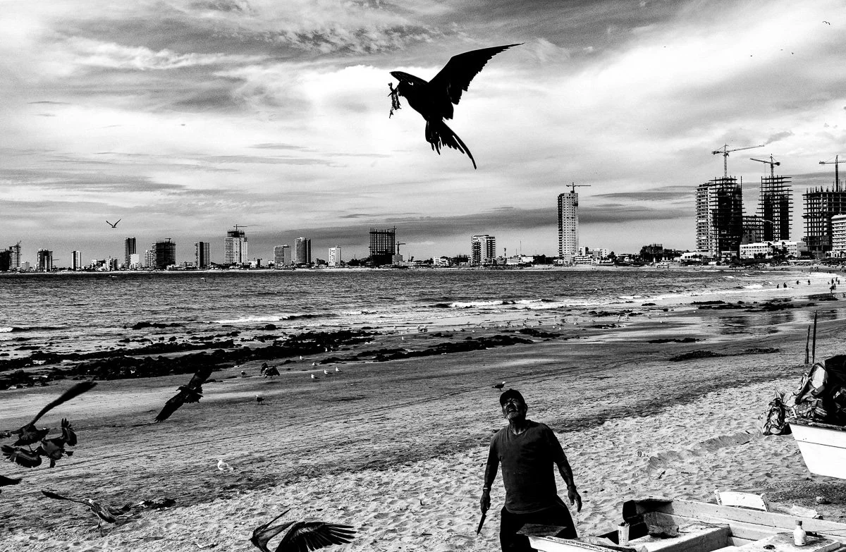 The Fisherman 01 B&W - Mazatlan.jpg