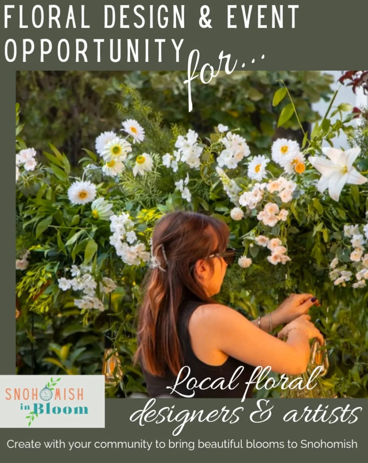 If you're a floral designer and artist, you know the magic that happens when you can create freely, work with locally grown flowers, and design floral installations that come from your heart. We invite you to do just that in September!

Visit our web