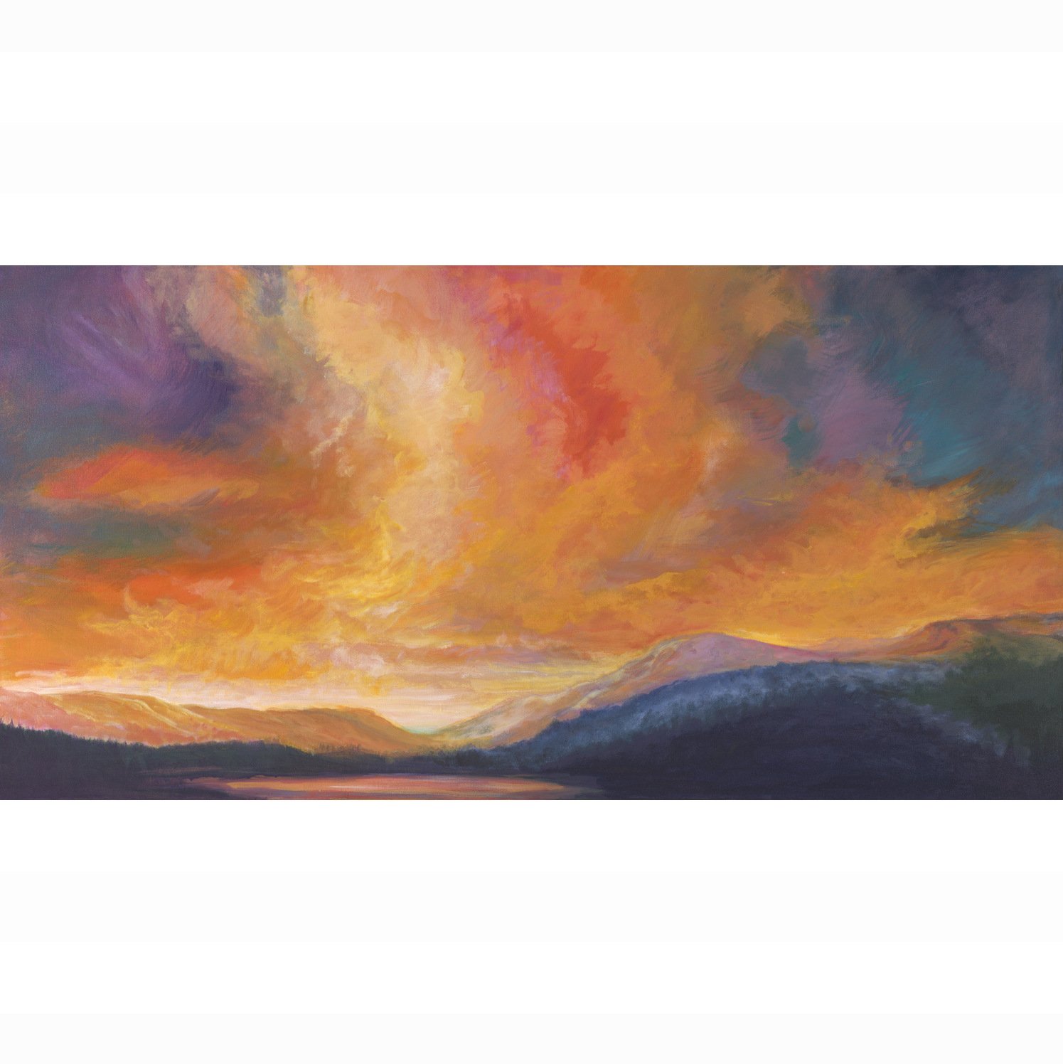 ORANGE GLORY ~ 24 x 48" Fine Art Giclée Print on Paper
