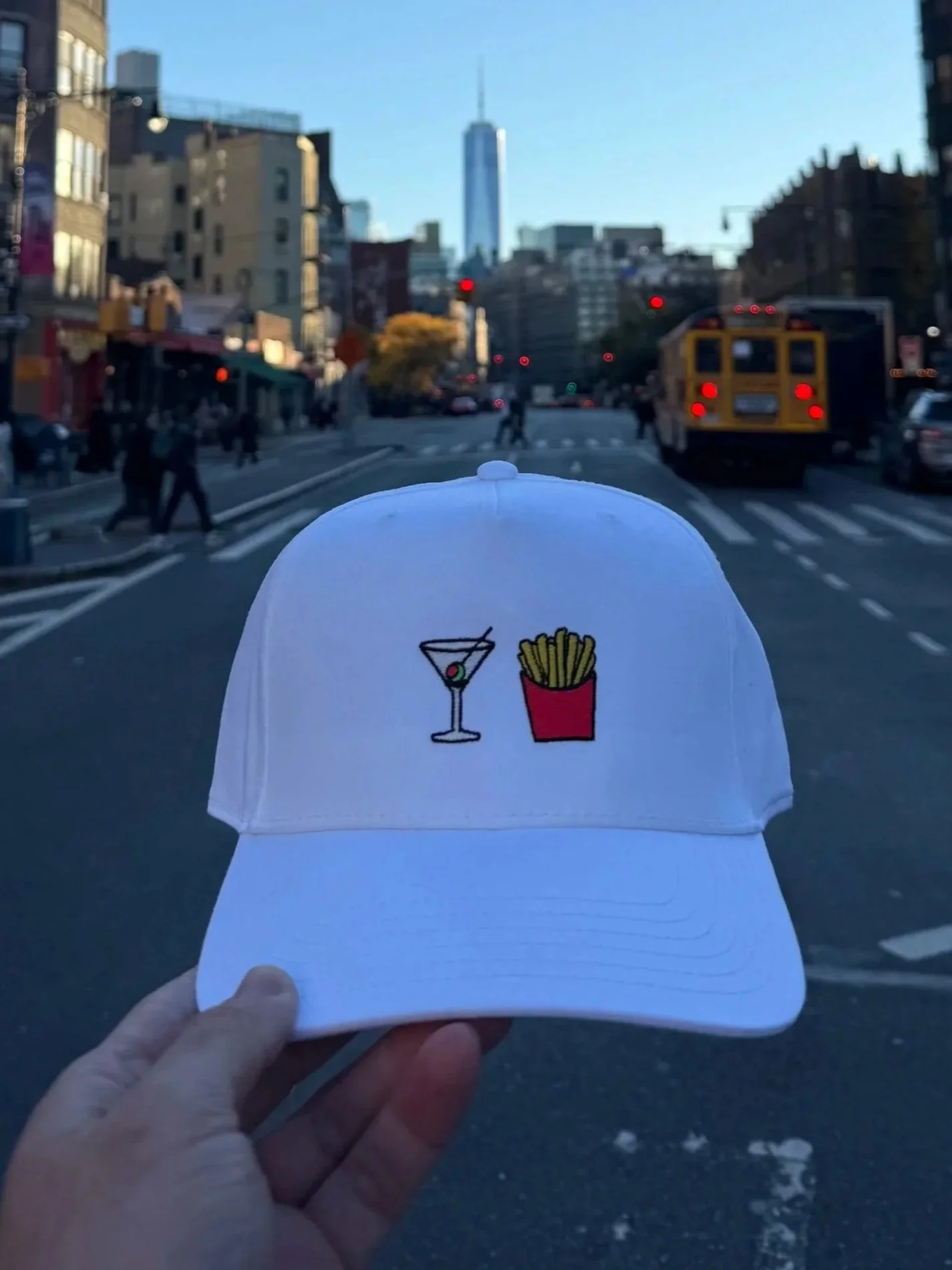 martinis with fries hat