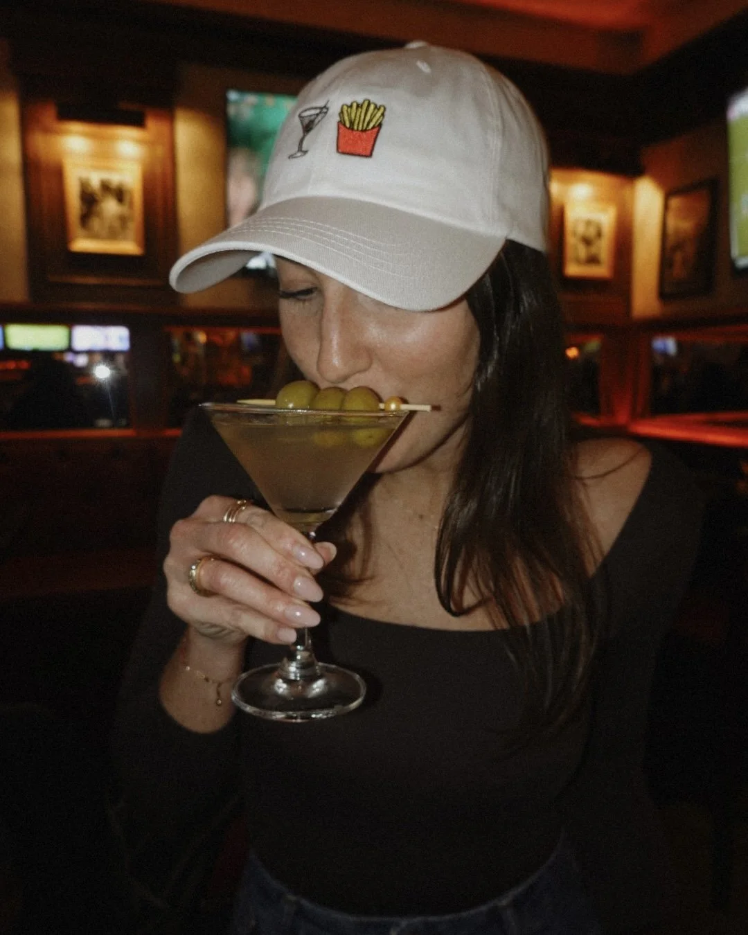 martinis with fries hat