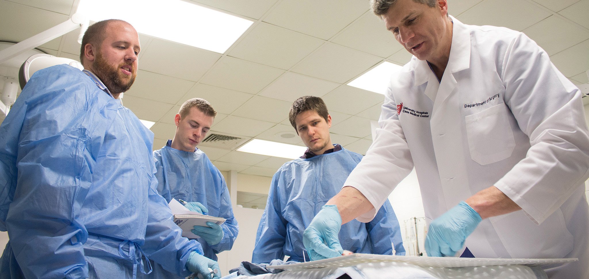 Design user observation research at a medical pig lab