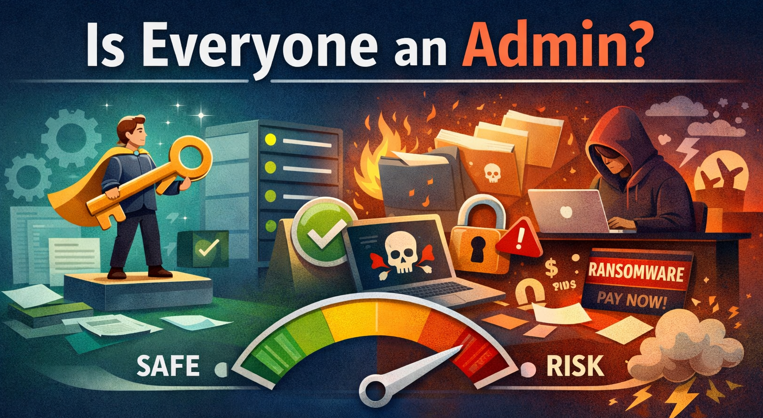 “Giving every user admin rights…