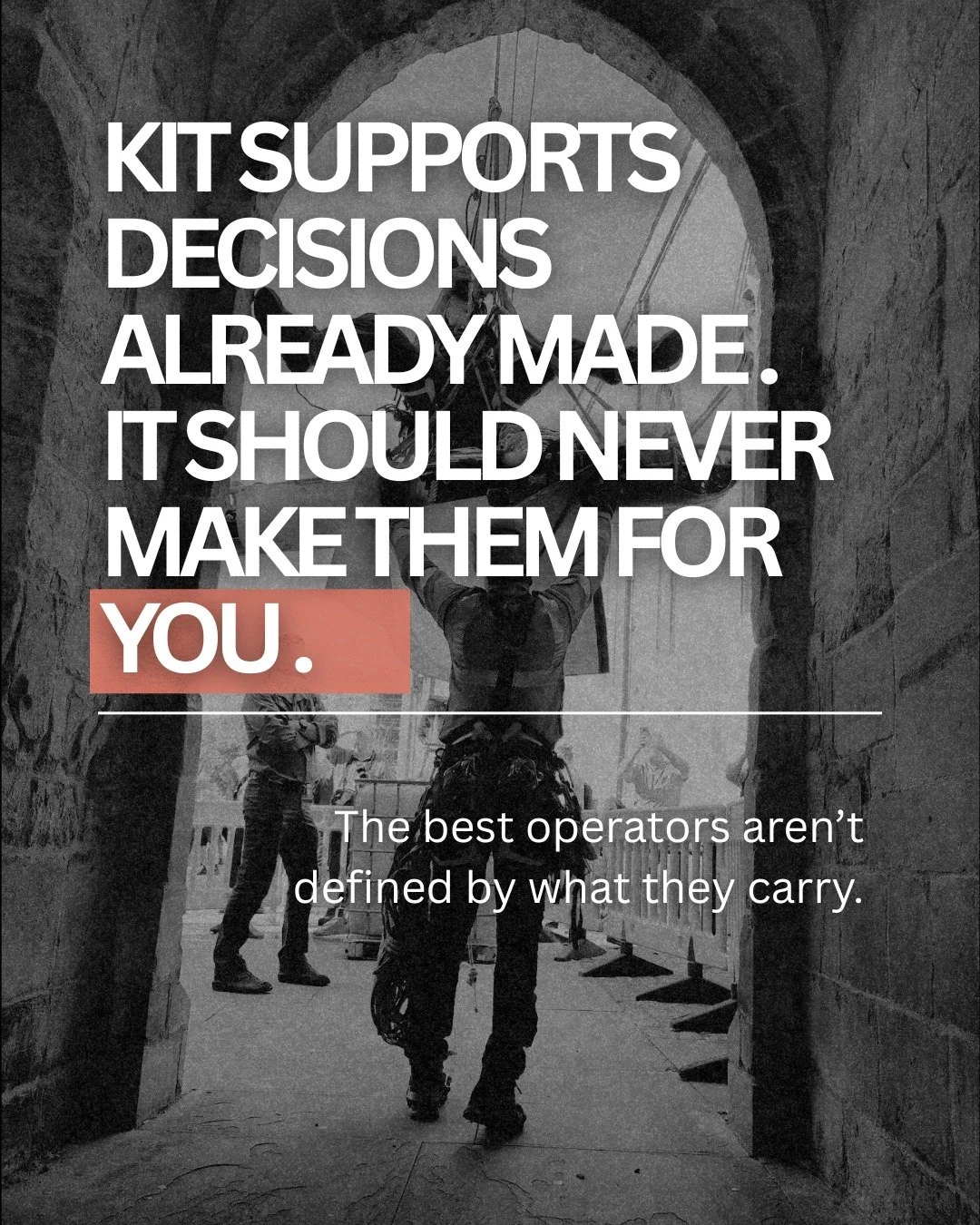 The best operators aren&rsquo;t defined by what they carry.
They&rsquo;re defined by what they know, how they think, and when they act.

Kit supports decisions already made.
It should never make them for you.

Ultra Ripam

Be The Help,