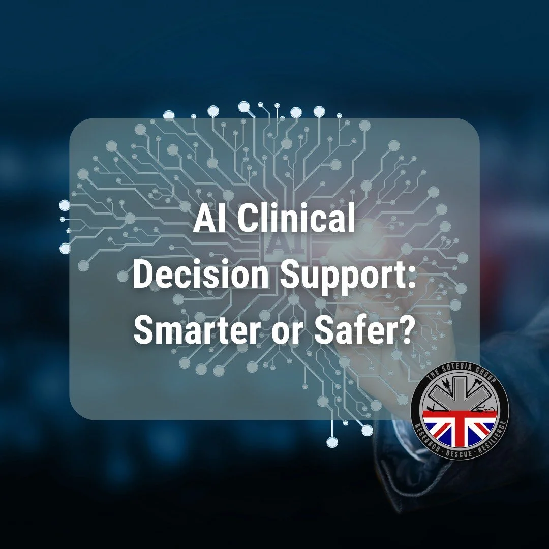 AI Clinical Decision Support: Smarter or Safer?

AI can suggest diagnoses in seconds.

But should it?

Clinical decision-support apps are entering pre-hospital care in 2026.
Potential benefits:

&bull; Differential diagnosis prompts
&bull; Drug dosin