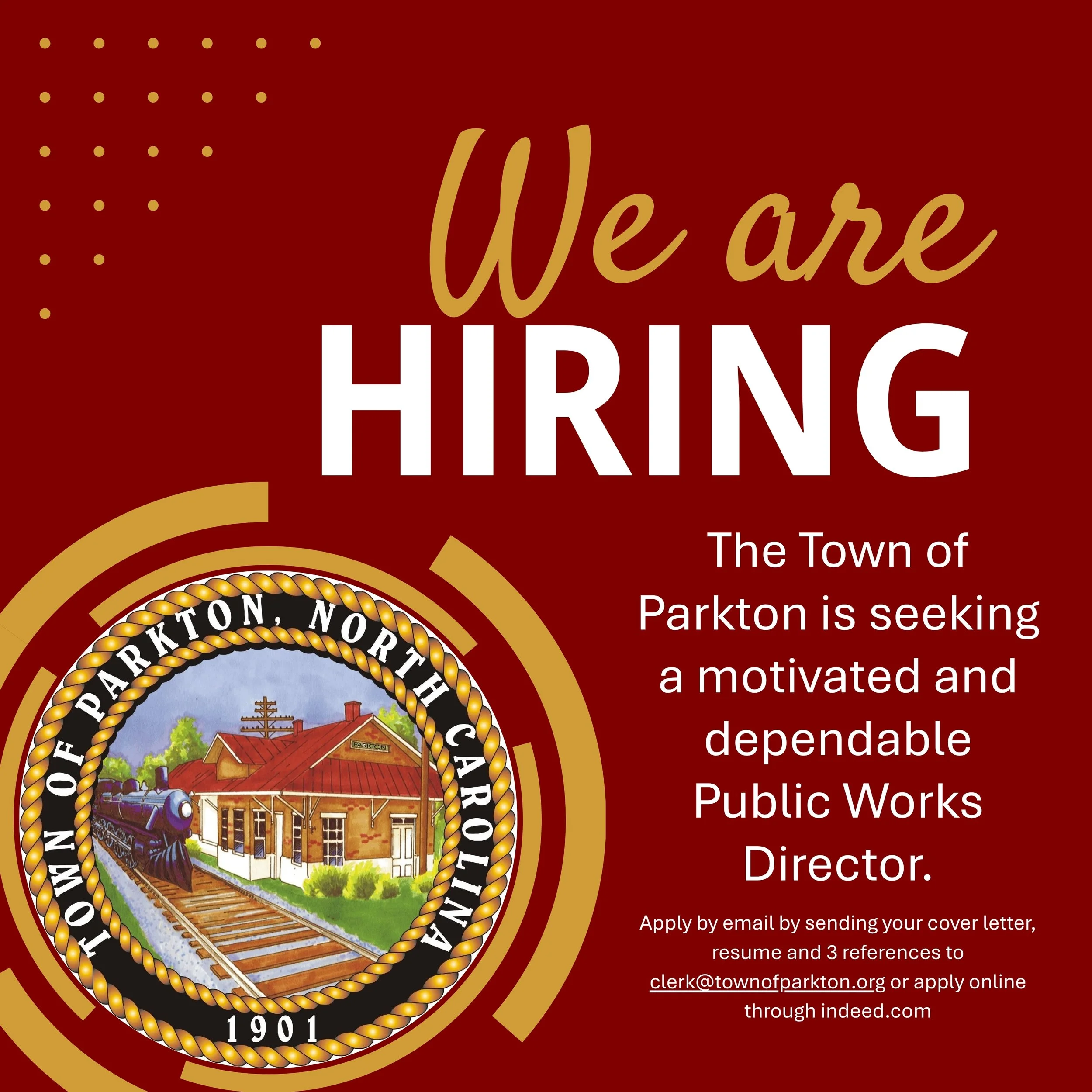 Now Hiring - Public Works Director