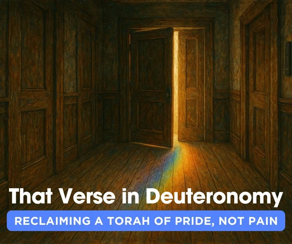 Tora Not Invisible That Verse in Deuteronomy: Reclaiming a Torah of Pride, Not Pain — Simanija
