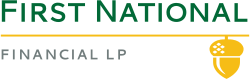 First National logo with green and black text and a gold key icon