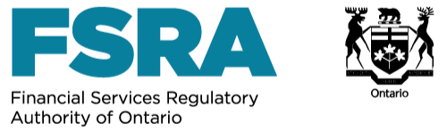 The FSRA logo with blue letters and a black background.