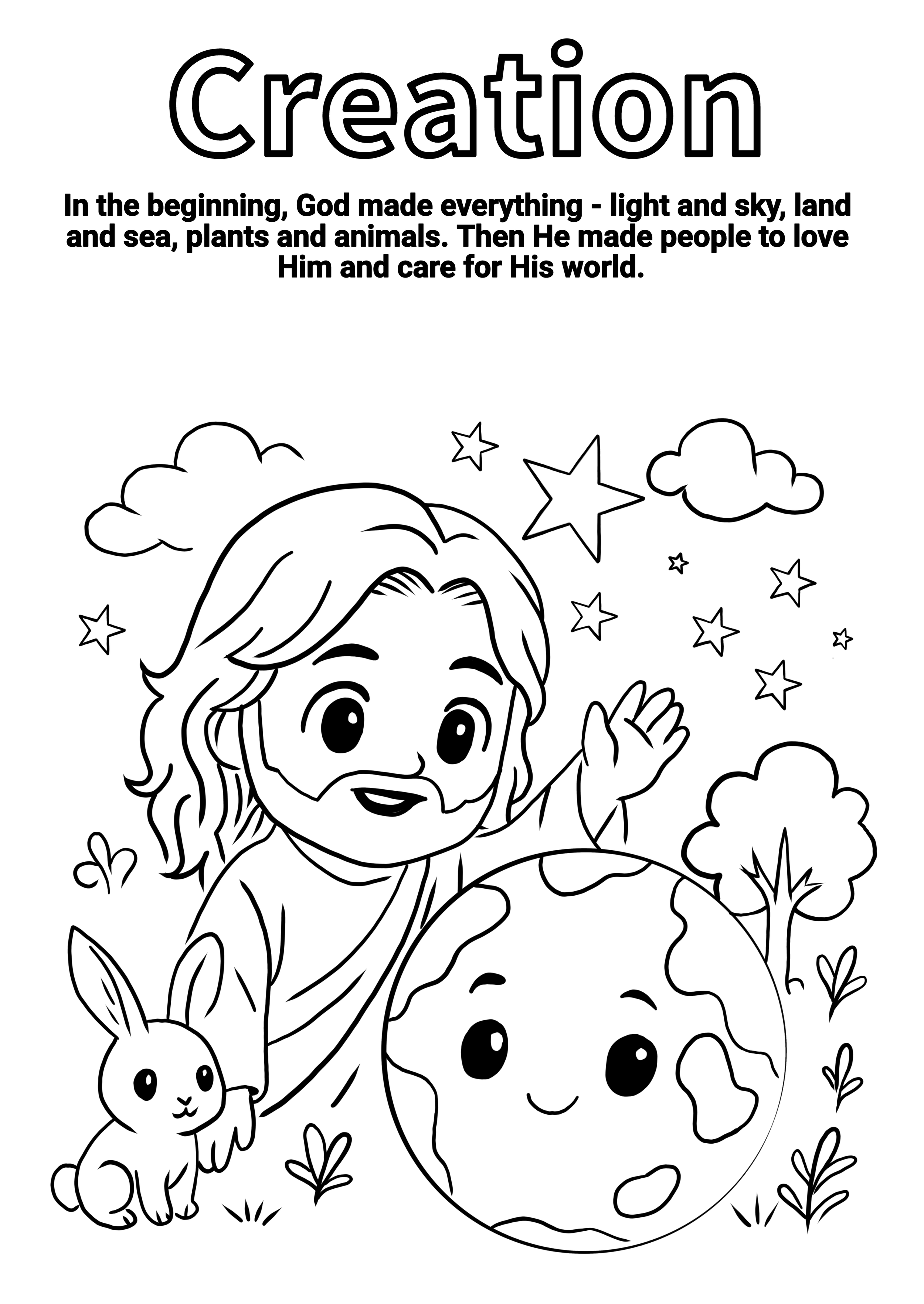 Creation - Colouring Page