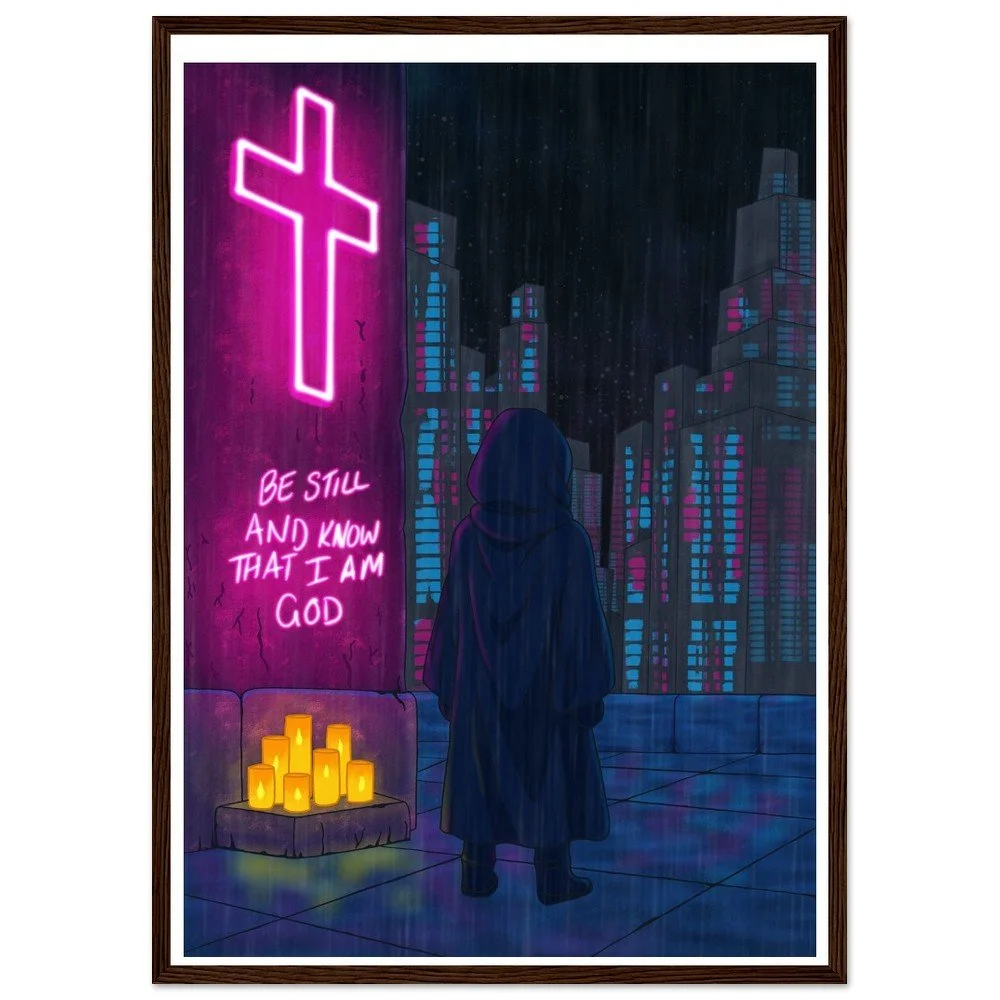 Silent Nights - Wooden Framed Poster