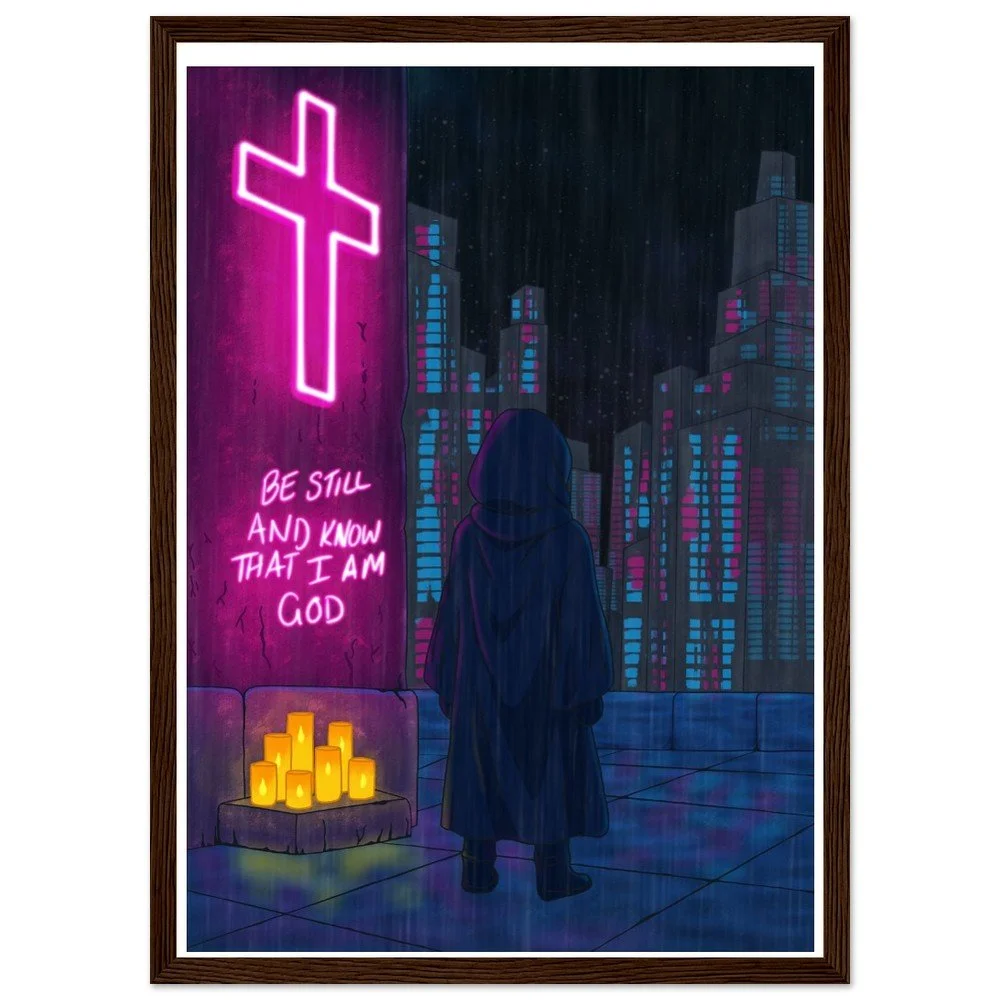 Silent Nights - Wooden Framed Poster