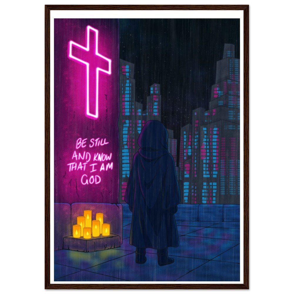 Silent Nights - Wooden Framed Poster