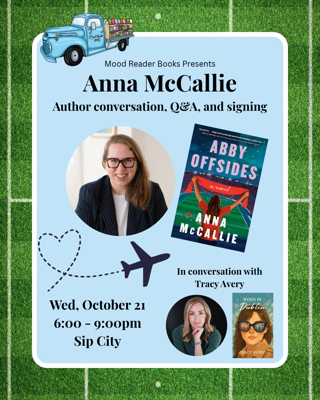 10/21/26 Event: Anna McCallie, author of Abby Offsides