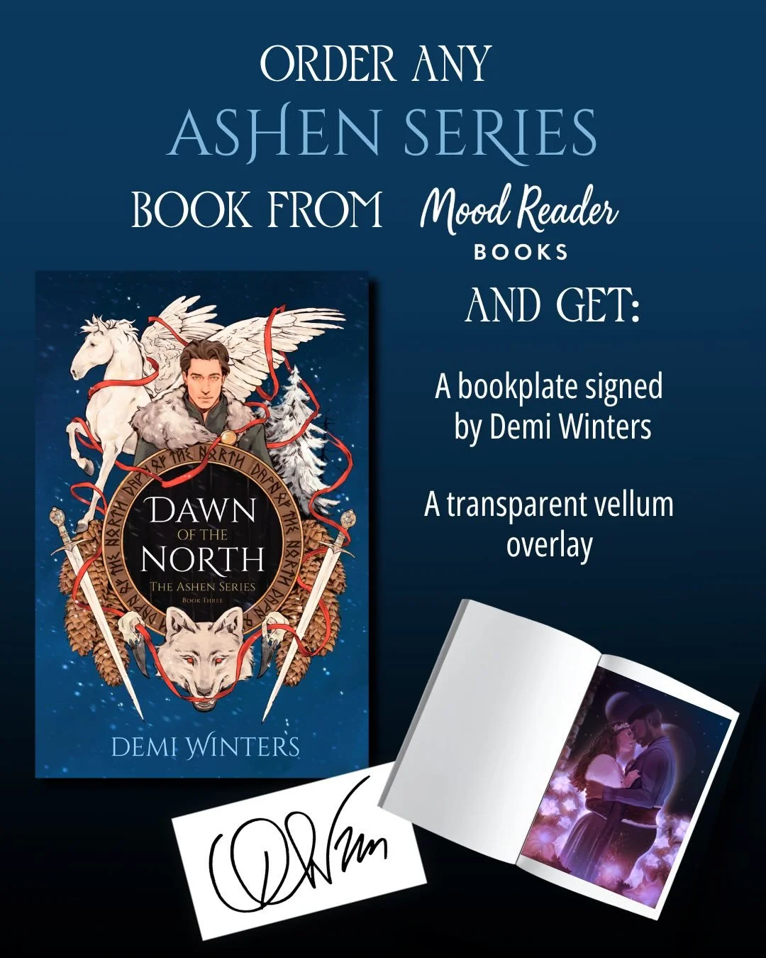 The Ashen series by @demiwinterswrites is one of my top tier ✨favorite-of-all-time✨ series and I am so excited to share that I have goodies to give away with the next 10 purchases! 

Every book is better than the last, the characters are wonderful, a