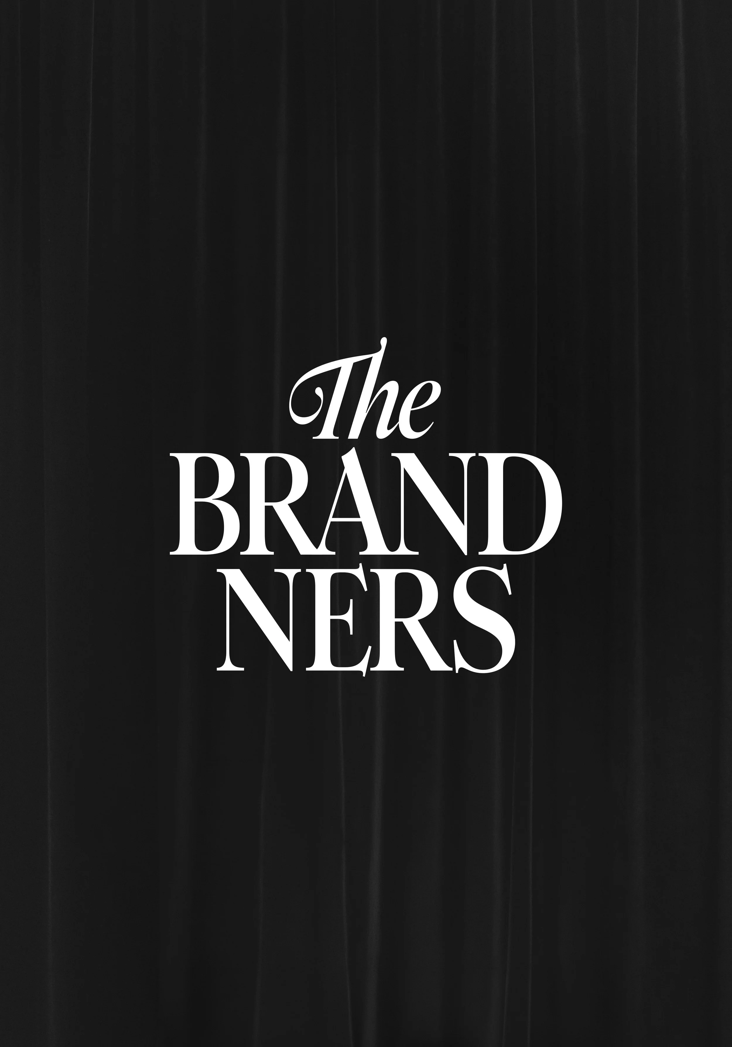 Black and white image with the text 'The Brand Ners' centered on the image.
