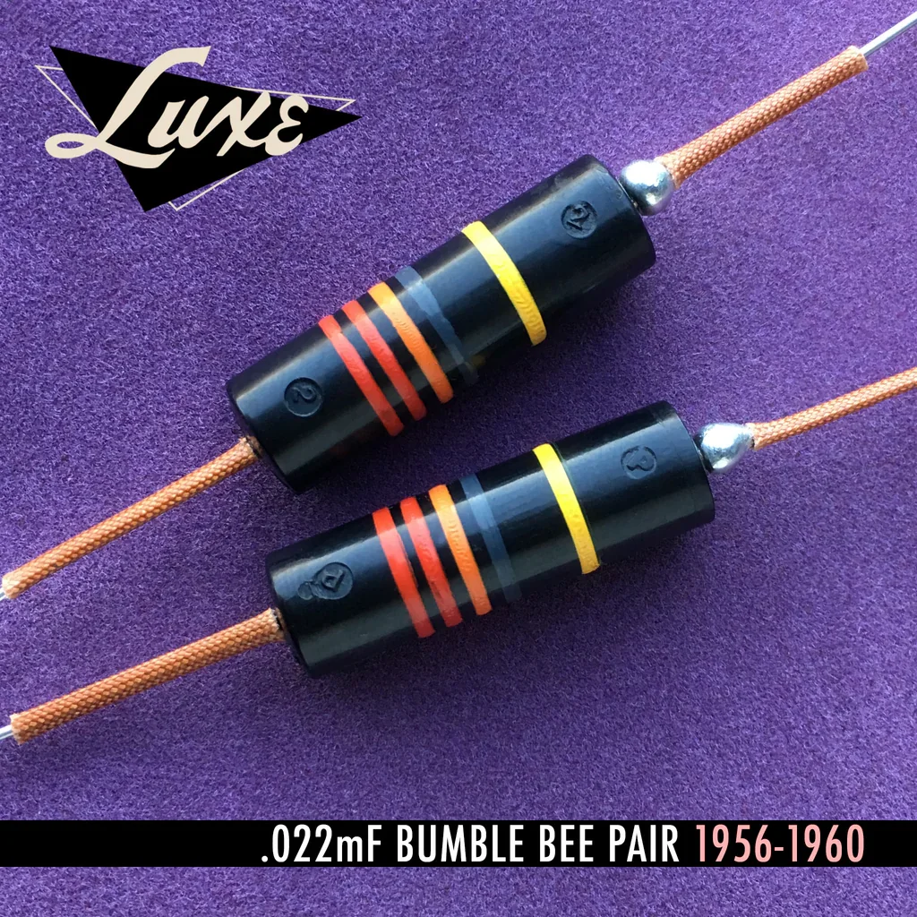 Luxe Paper In Oil (PIO) "Bumble Bee" capacitor