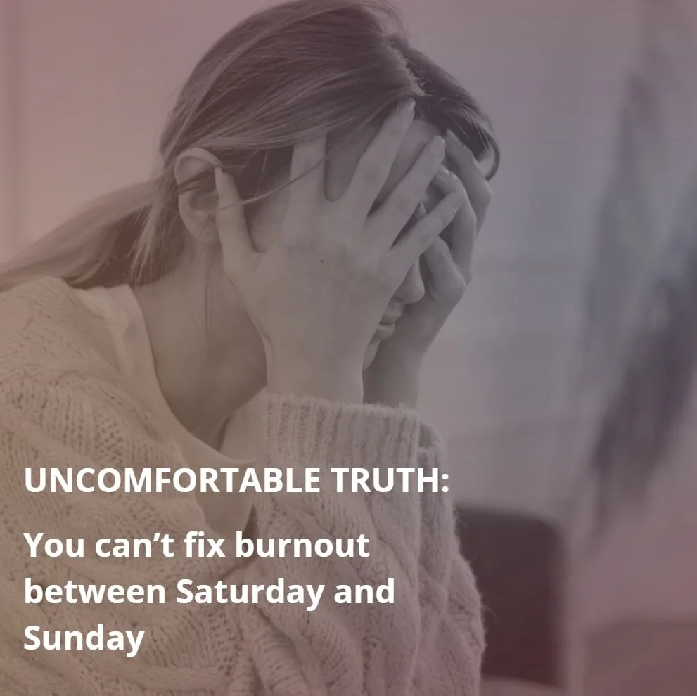 You spend all week running on empty and then expect two days to refill what five days drained.

You crash on Saturday, dread Sunday night, and promise yourself next week will be different.

But it never is because recovery isn't the same as regulatio