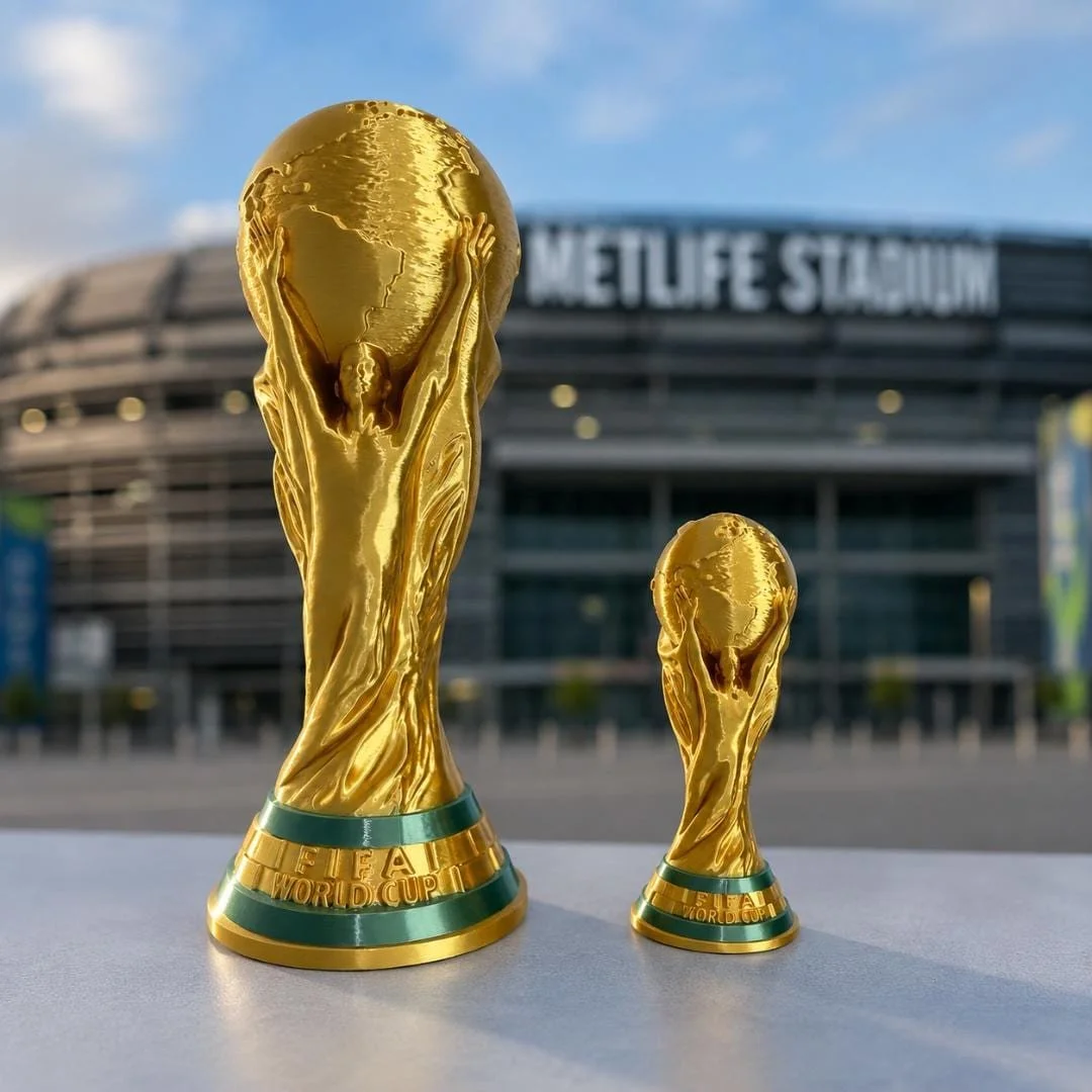 3D Printed World Cup Inspired Replica Trophy