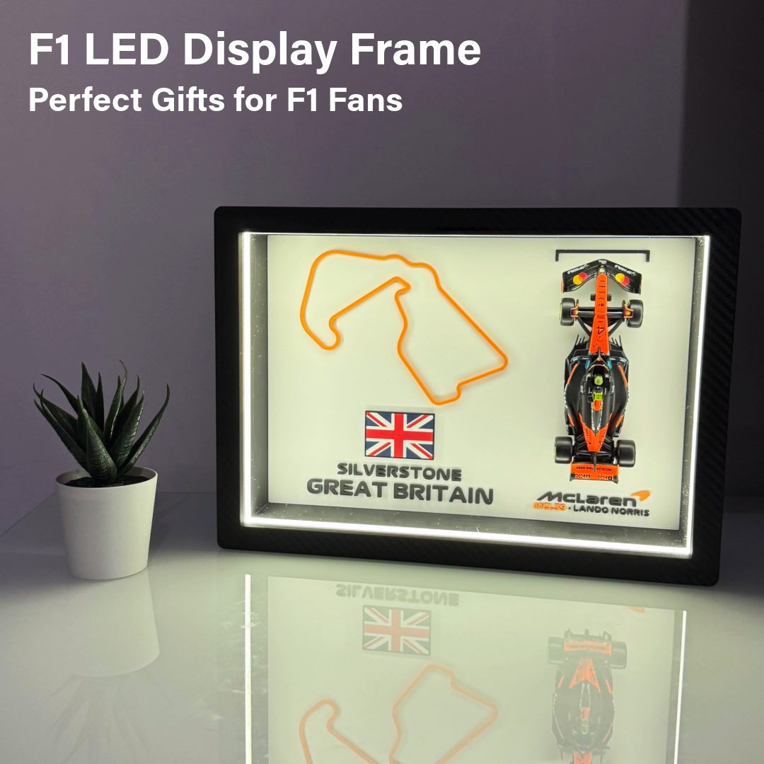 LED Lando Norris McLaren F1 Display Frame – Silverstone Circuit Model Car Decor