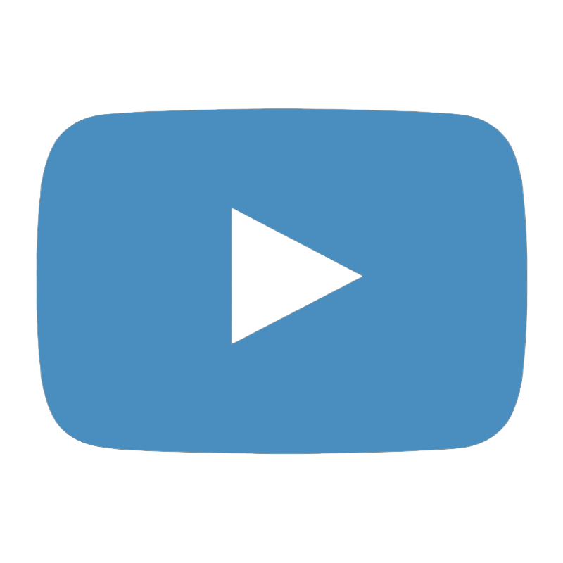 The YouTube logo with a play button in the center.