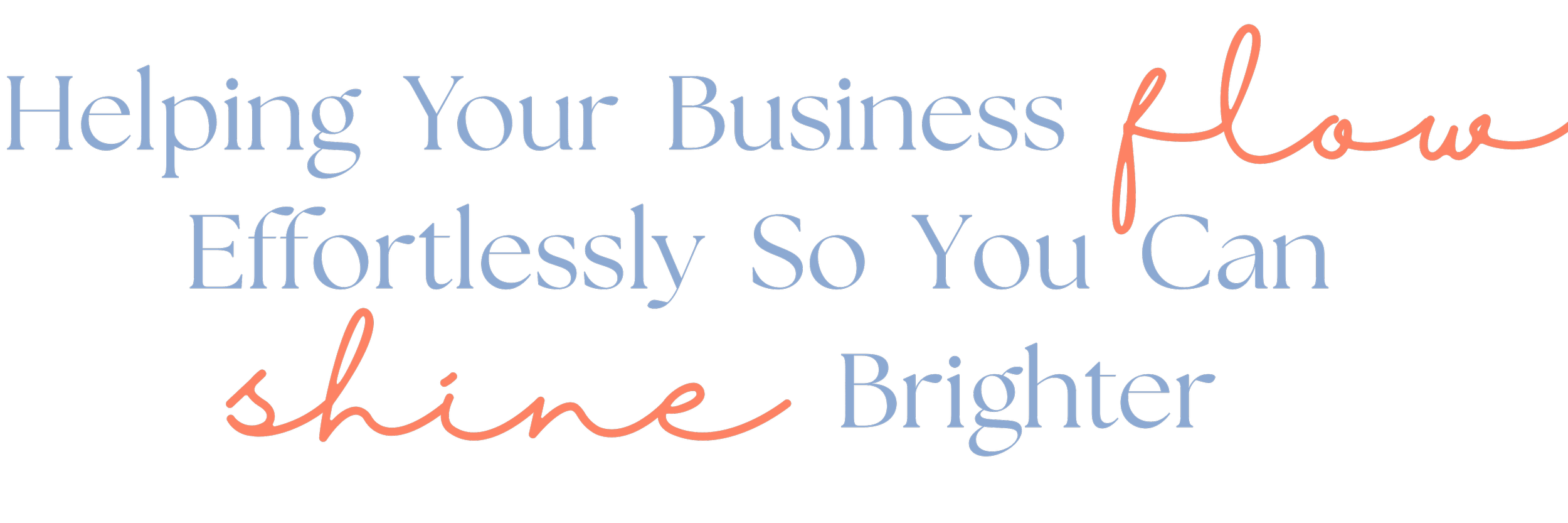 Inspirational quote about helping your business shine with words in pink and blue on a black background.