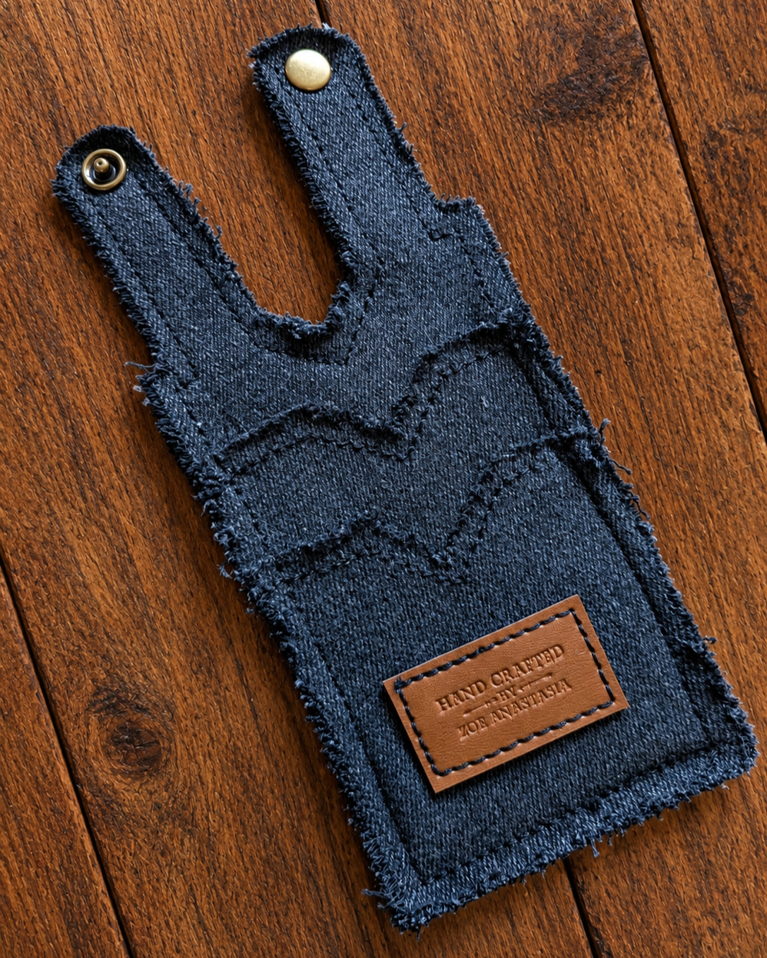 Black Denim Boot Wallet