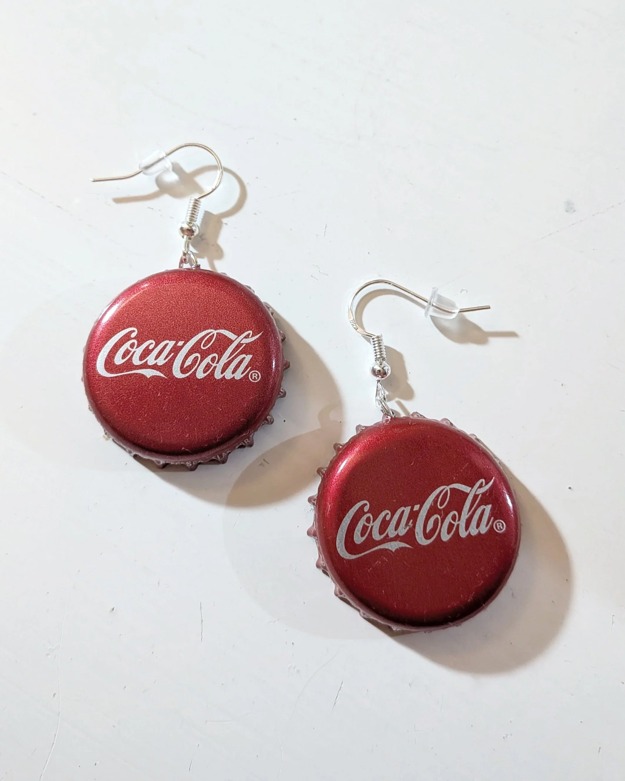 Coca Cola Bottle Cap Earrings
