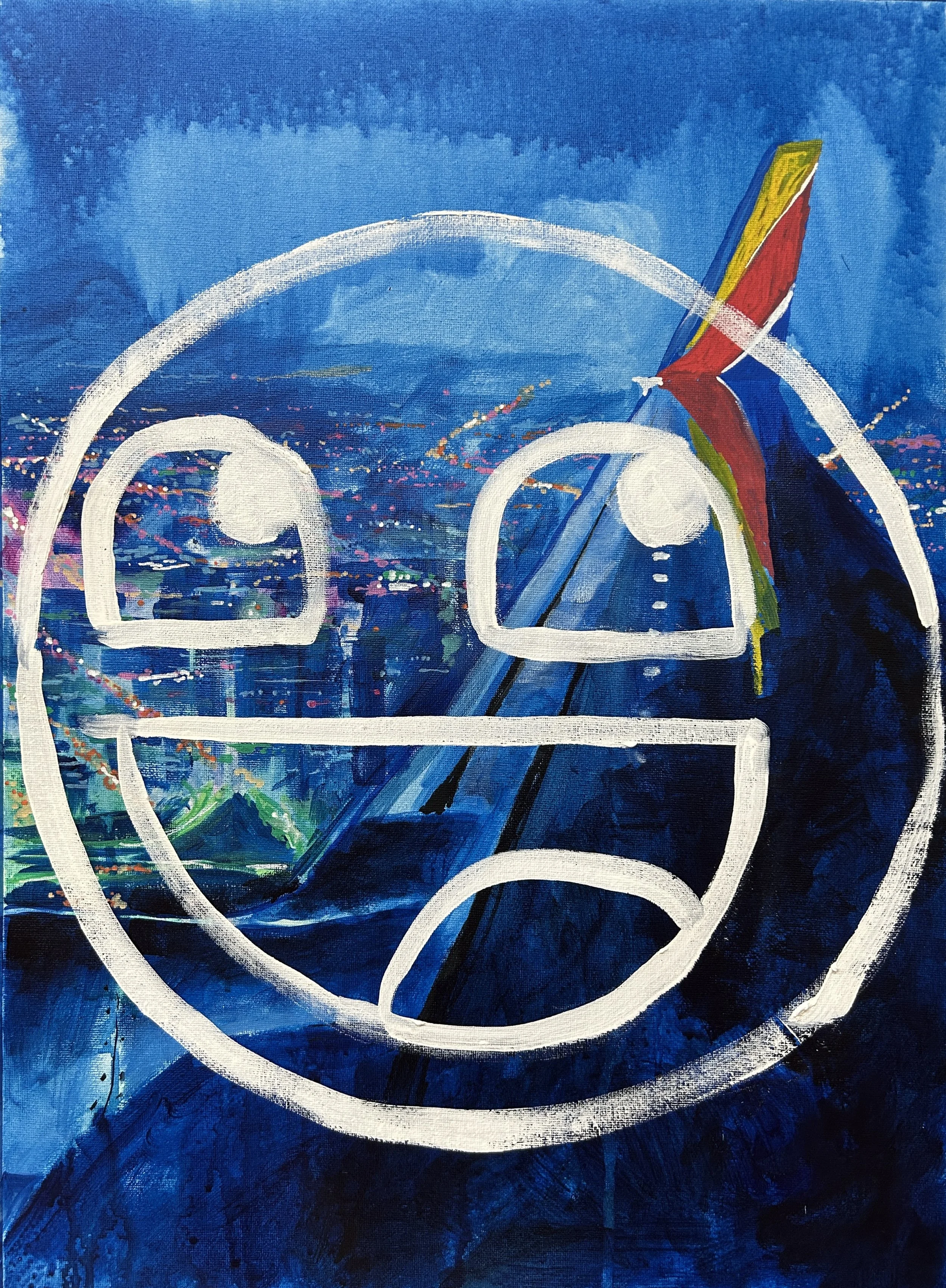 Awesome Painting! oil and acrylic on canvas 18 x 24 in. 2025