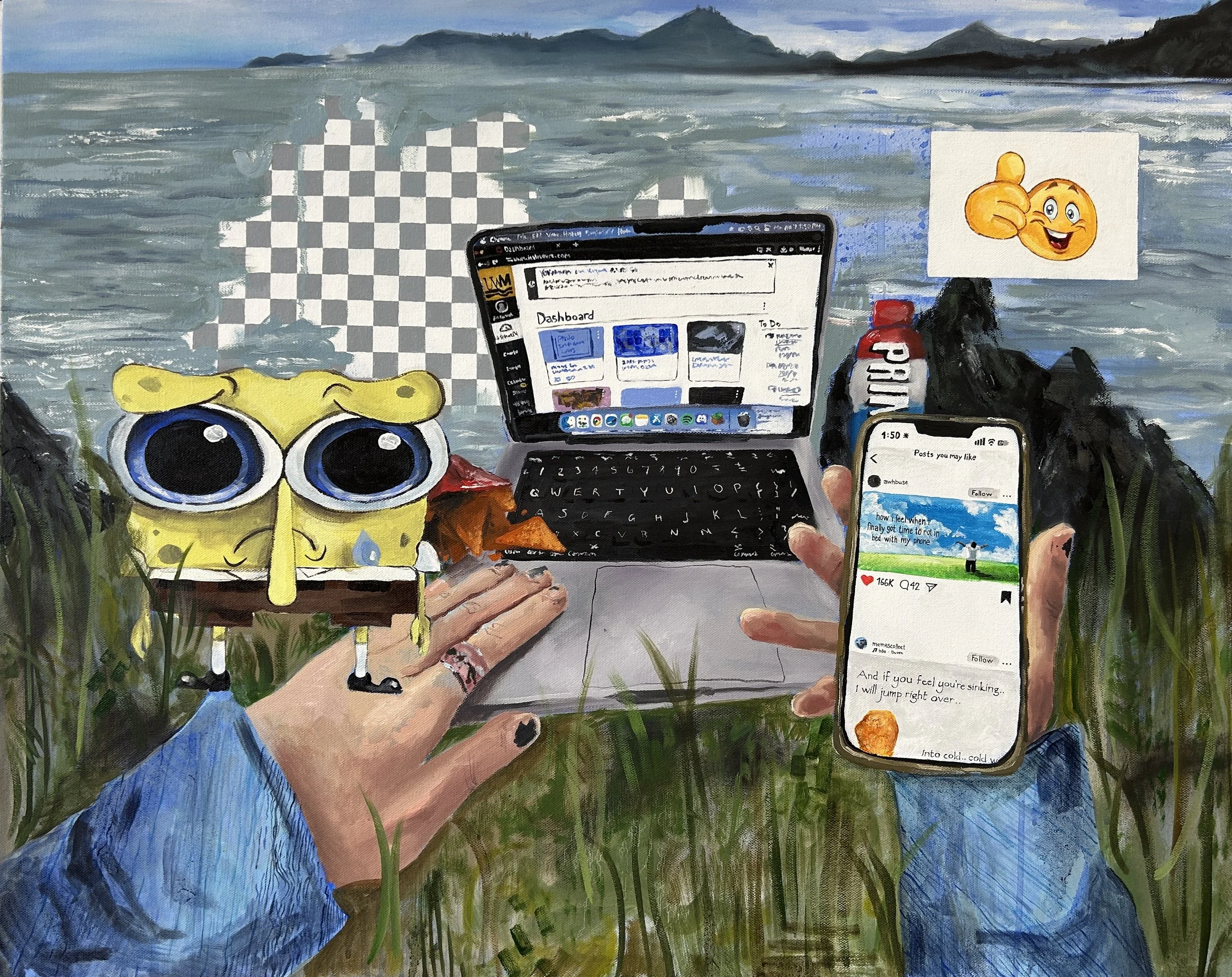 Untitled, oil and acrylic on canvas 30 x 24 in. 2025