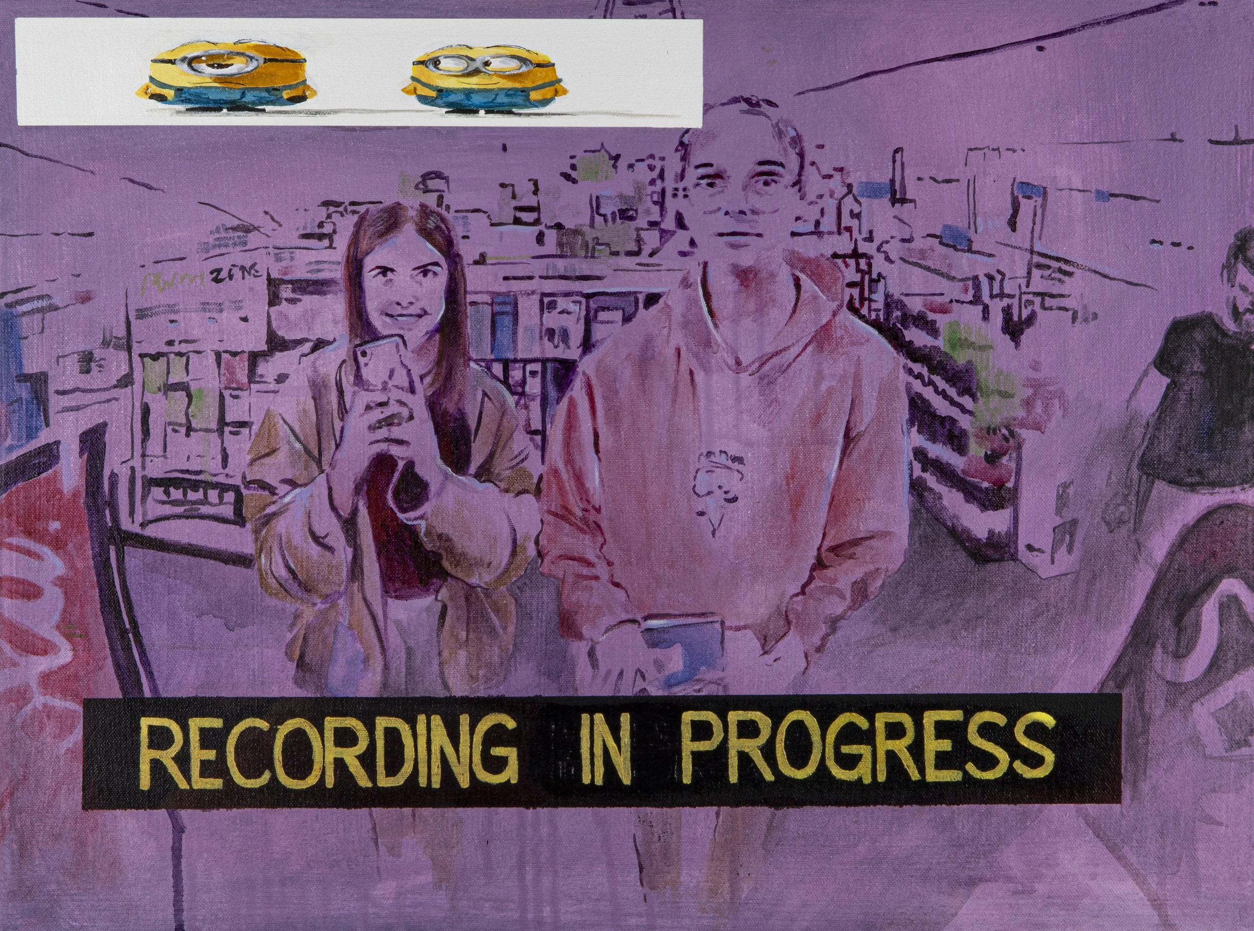 Despicable, acrylic on canvas, 24 x 18 in. 2025