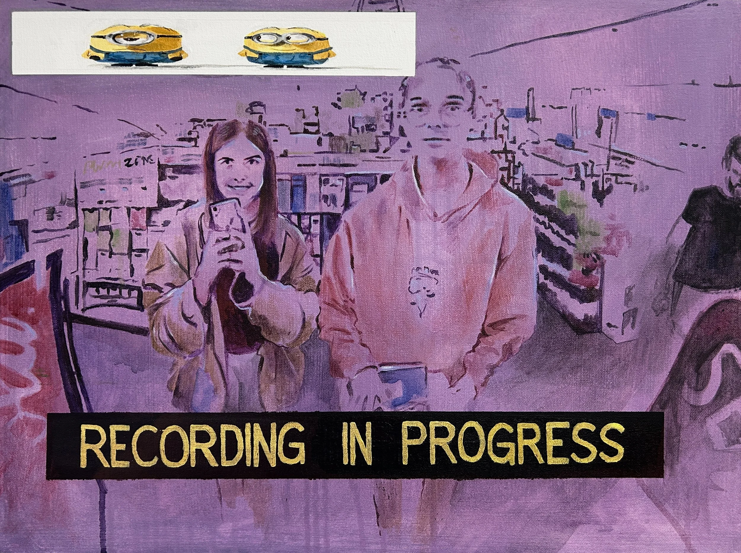 Despicable, acrylic on canvas, 24 x 18 in. 2025