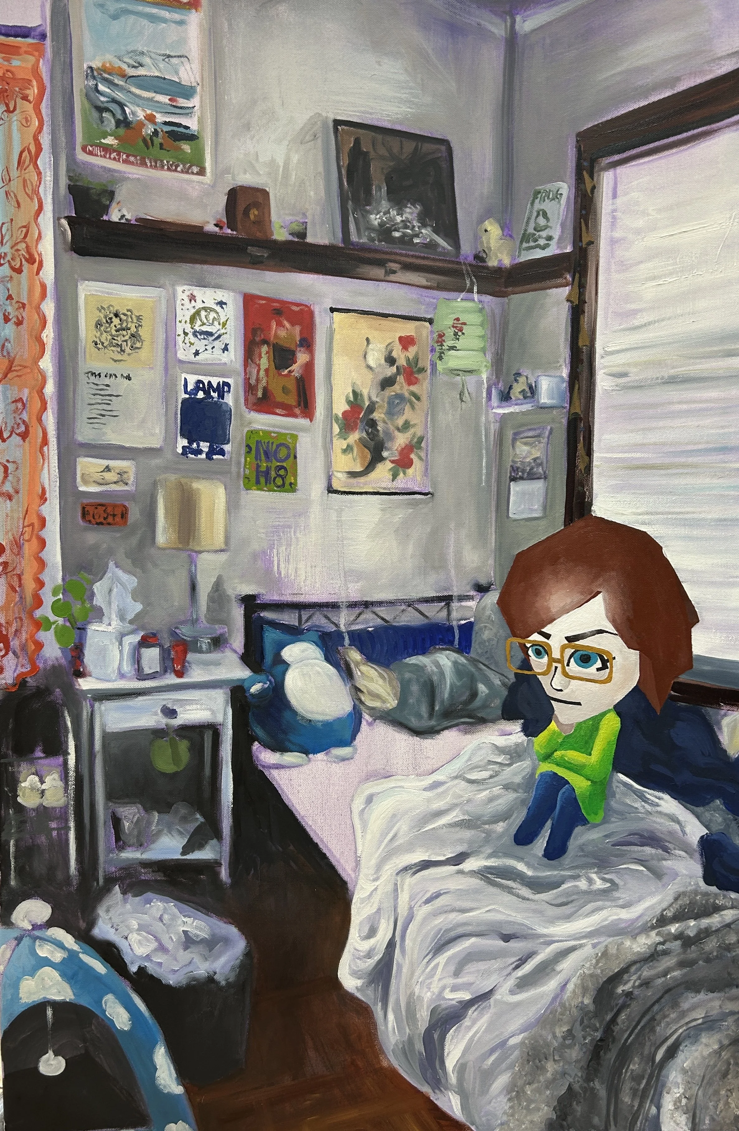 Me, oil and acrylic on canvas 24 x 36 in. 2025